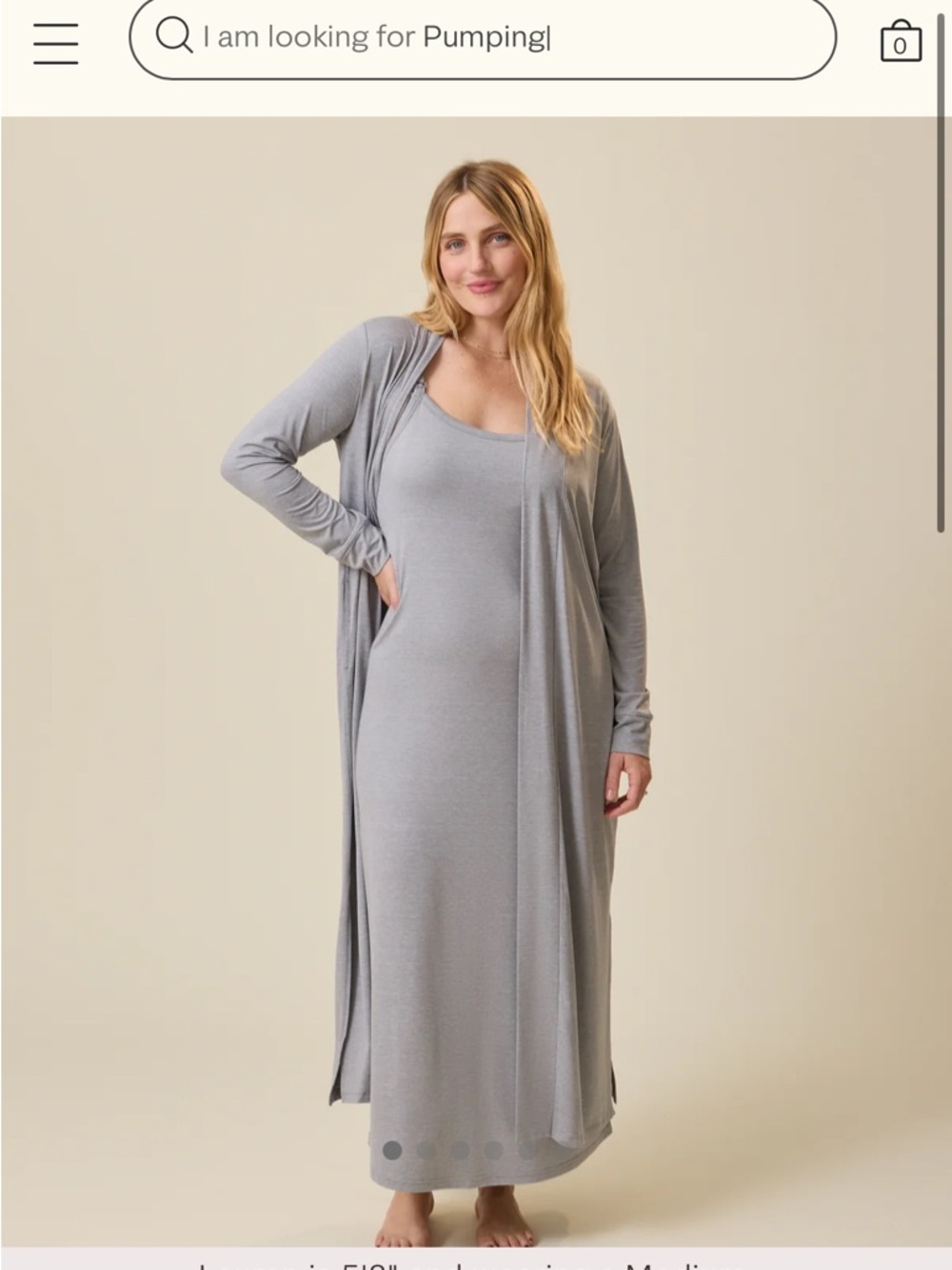 Kindred Bravely New Light Gray The Sunday Lounge Duster